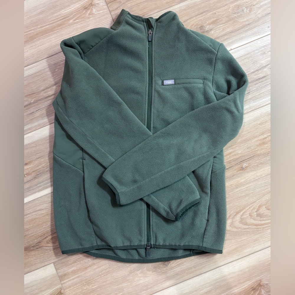 Moss Green Fleece Sherpa Jacket